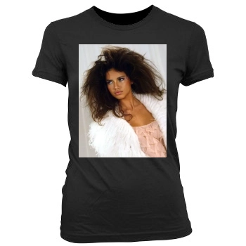 Adriana Lima Women's Junior Cut Crewneck T-Shirt