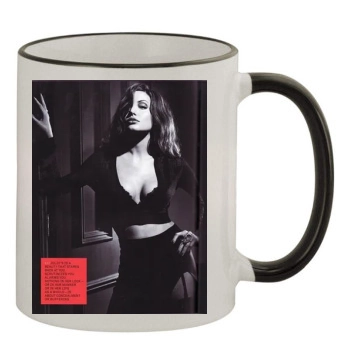 Angelina Jolie 11oz Colored Rim & Handle Mug