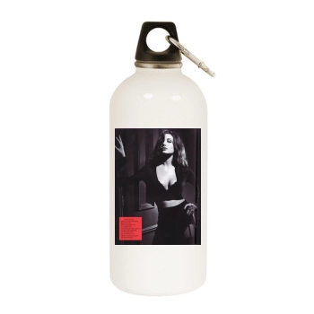 Angelina Jolie White Water Bottle With Carabiner