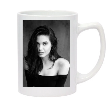 Angelina Jolie 14oz White Statesman Mug