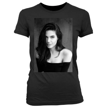 Angelina Jolie Women's Junior Cut Crewneck T-Shirt