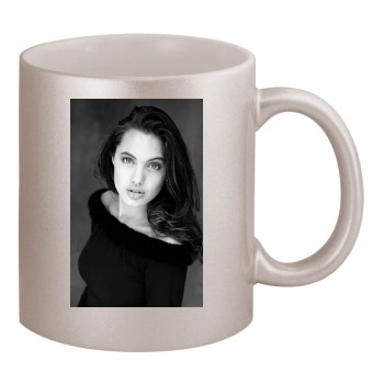 Angelina Jolie 11oz Metallic Silver Mug