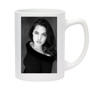 Angelina Jolie 14oz White Statesman Mug