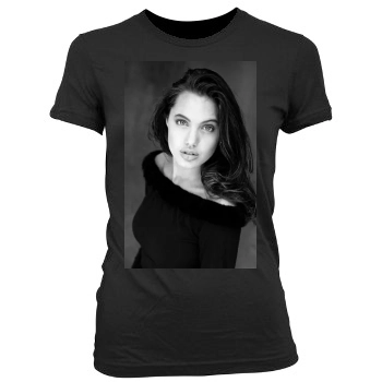 Angelina Jolie Women's Junior Cut Crewneck T-Shirt