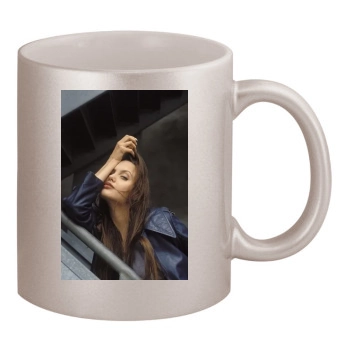 Angelina Jolie 11oz Metallic Silver Mug