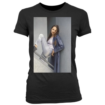 Angelina Jolie Women's Junior Cut Crewneck T-Shirt