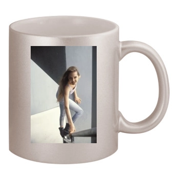 Angelina Jolie 11oz Metallic Silver Mug