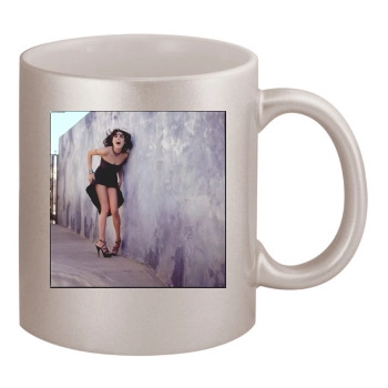 Angelina Jolie 11oz Metallic Silver Mug