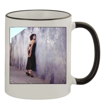 Angelina Jolie 11oz Colored Rim & Handle Mug