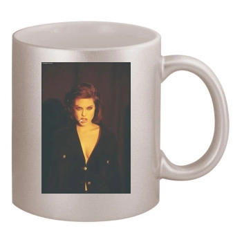 Angelina Jolie 11oz Metallic Silver Mug