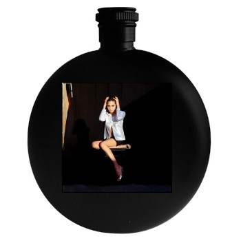 Angelina Jolie Round Flask