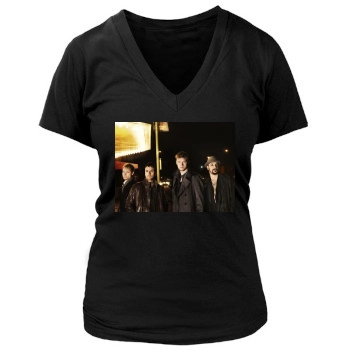 Backstreet Boys Women's Deep V-Neck TShirt