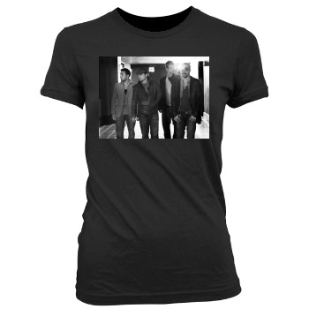 Backstreet Boys Women's Junior Cut Crewneck T-Shirt