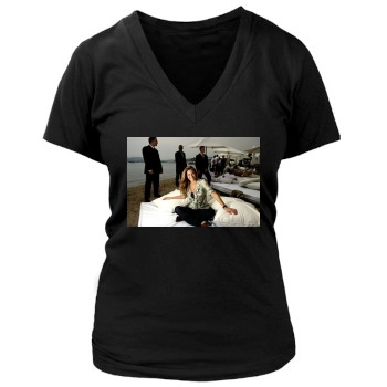 Bar Refaeli Women's Deep V-Neck TShirt