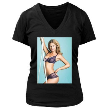 Bar Refaeli Women's Deep V-Neck TShirt