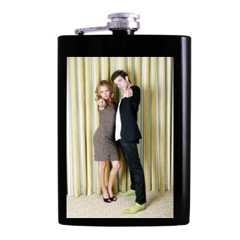 Becki Newton and Michael Urie Hip Flask