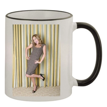 Becki Newton and Michael Urie 11oz Colored Rim & Handle Mug