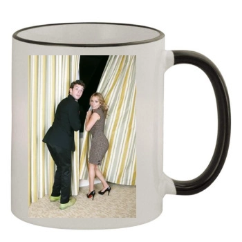 Becki Newton and Michael Urie 11oz Colored Rim & Handle Mug