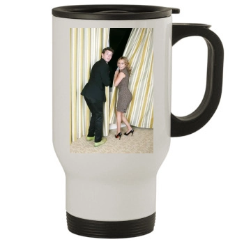 Becki Newton and Michael Urie Stainless Steel Travel Mug