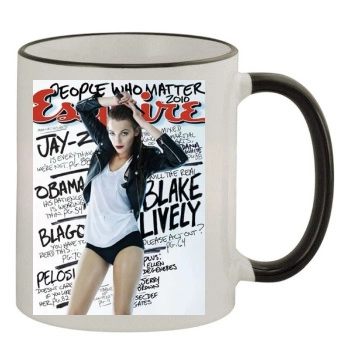 Blake Lively 11oz Colored Rim & Handle Mug