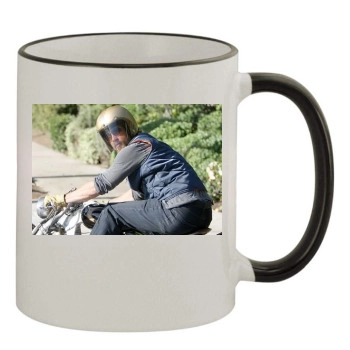 Brad Pitt 11oz Colored Rim & Handle Mug