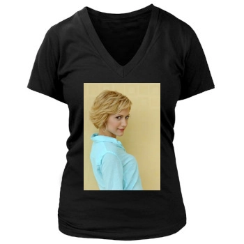 Brittany Murphy Women's Deep V-Neck TShirt