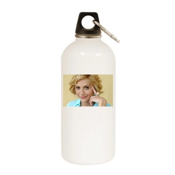 Brittany Murphy White Water Bottle With Carabiner