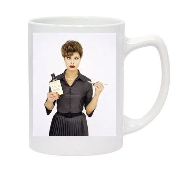 Brooke Shields 14oz White Statesman Mug