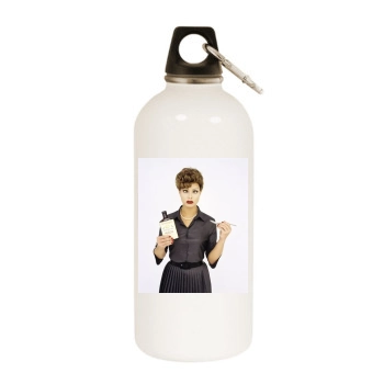 Brooke Shields White Water Bottle With Carabiner