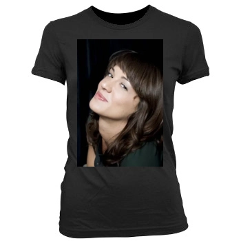 Asia Argento Women's Junior Cut Crewneck T-Shirt