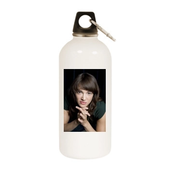 Asia Argento White Water Bottle With Carabiner