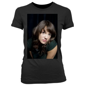 Asia Argento Women's Junior Cut Crewneck T-Shirt