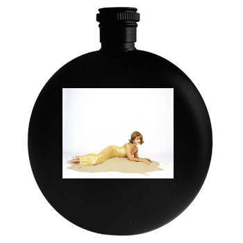 Brooke Shields Round Flask