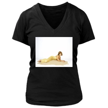 Brooke Shields Women's Deep V-Neck TShirt