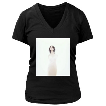 Asia Argento Women's Deep V-Neck TShirt