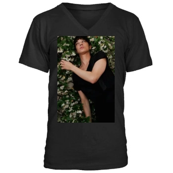 Asia Argento Men's V-Neck T-Shirt