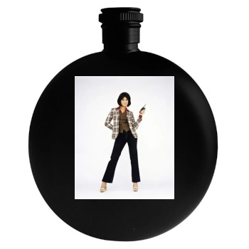 Brooke Shields Round Flask