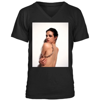 Asia Argento Men's V-Neck T-Shirt