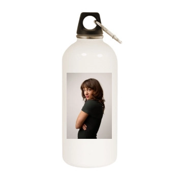 Asia Argento White Water Bottle With Carabiner