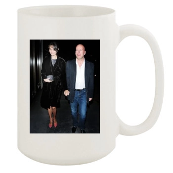 Bruce Willis and Emma Heming 15oz White Mug