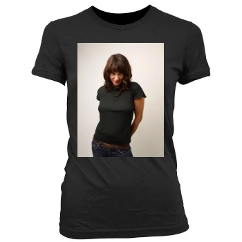 Asia Argento Women's Junior Cut Crewneck T-Shirt