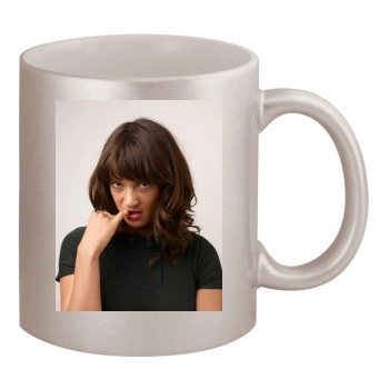 Asia Argento 11oz Metallic Silver Mug