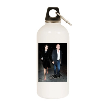 Bruce Willis and Emma Heming White Water Bottle With Carabiner