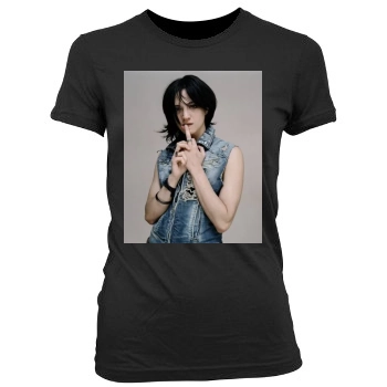 Asia Argento Women's Junior Cut Crewneck T-Shirt