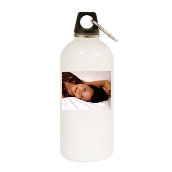 Asia Argento White Water Bottle With Carabiner