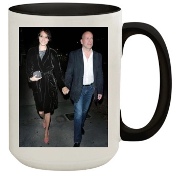 Bruce Willis and Emma Heming 15oz Colored Inner & Handle Mug