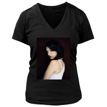 Asia Argento Women's Deep V-Neck TShirt