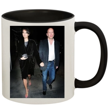 Bruce Willis and Emma Heming 11oz Colored Inner & Handle Mug