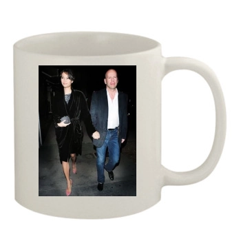 Bruce Willis and Emma Heming 11oz White Mug