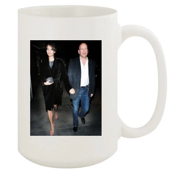 Bruce Willis and Emma Heming 15oz White Mug